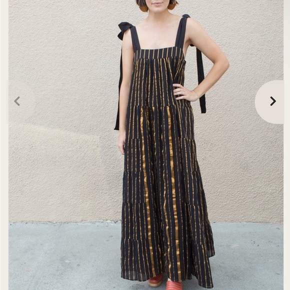 AISH Rayna black gold dress - Picture 4 of 5